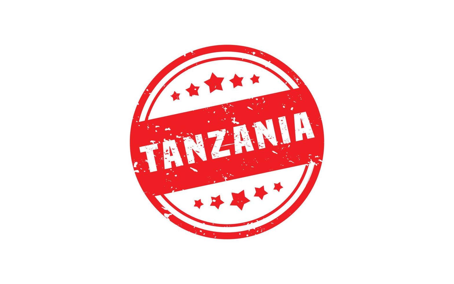 TANZANIA rubber stamp with grunge style on white background vector