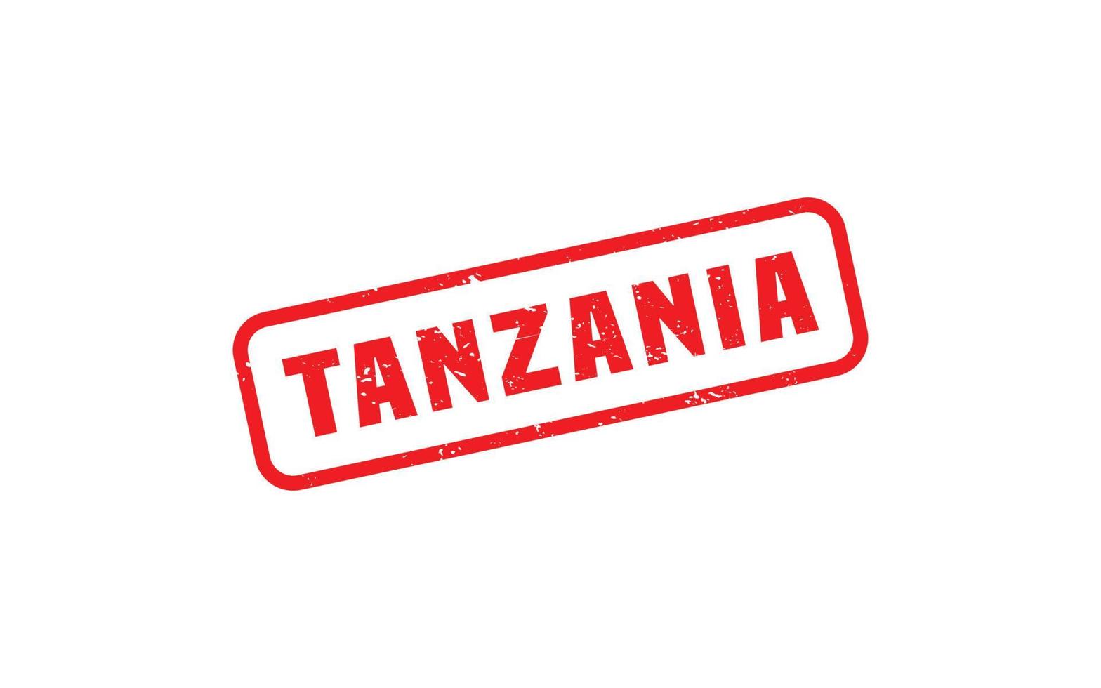 TANZANIA rubber stamp with grunge style on white background vector