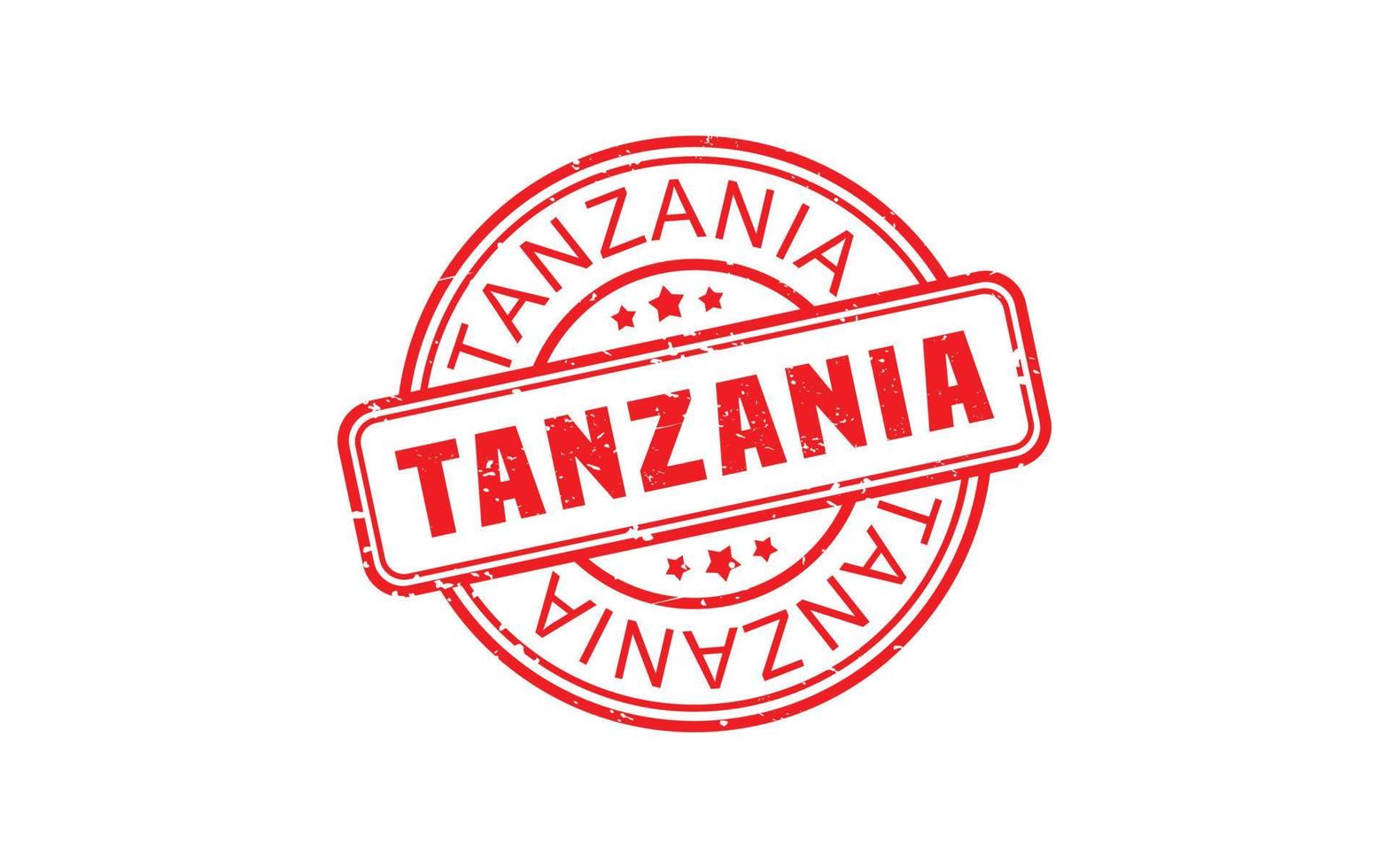 sello de goma de tanzania con estilo grunge sobre fondo blanco vector