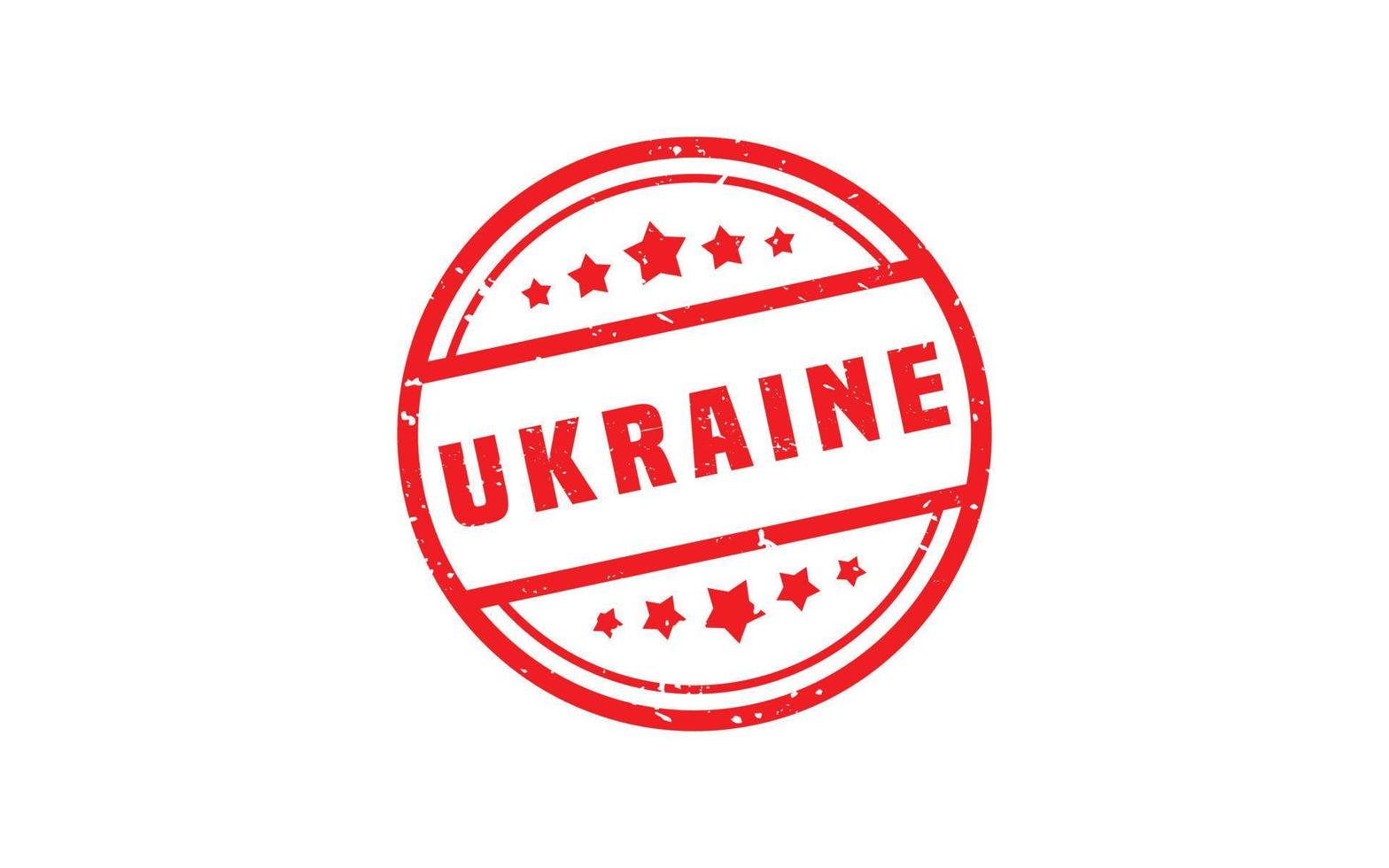 sello de goma de ucrania con estilo grunge sobre fondo blanco vector
