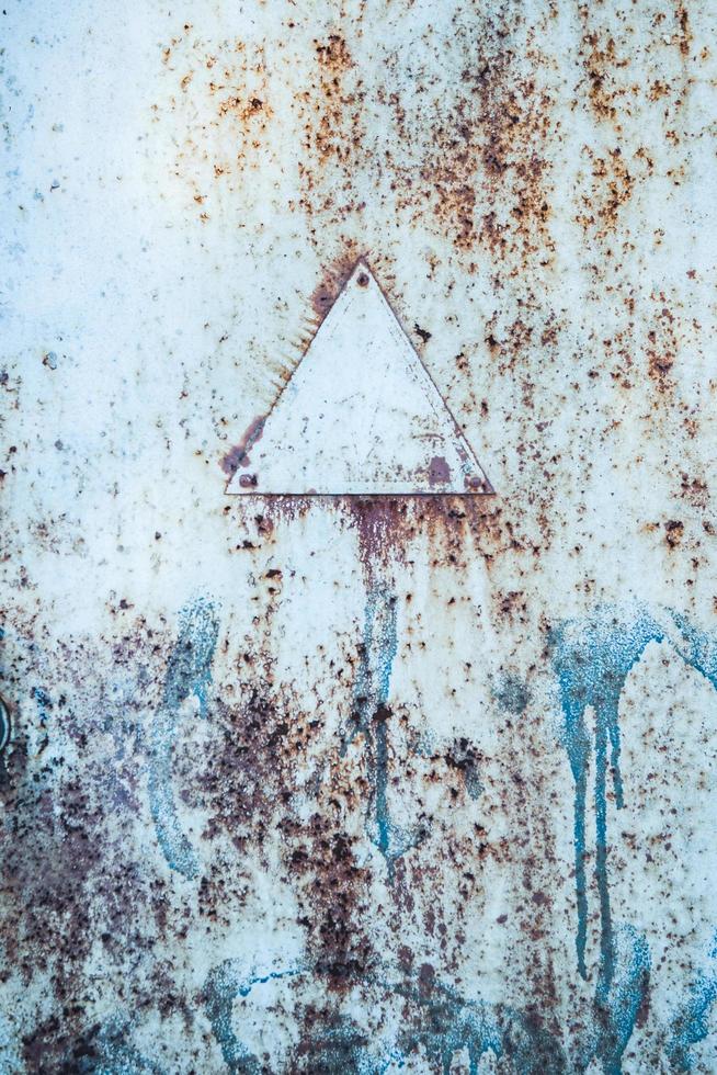 Painted weathered metal sheet flat vertical background. photo