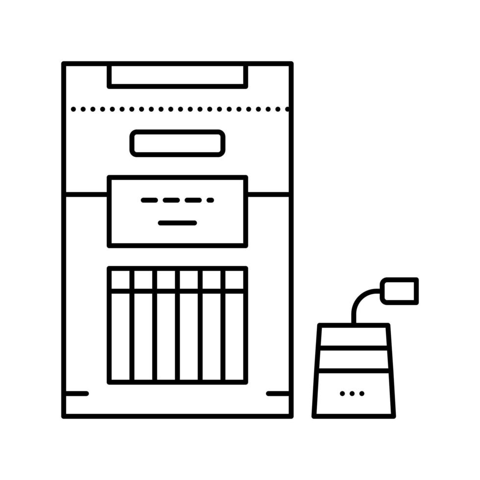 ilustración de vector de icono de línea de té de oxidación