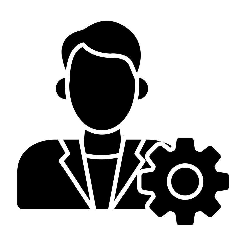 A premium download icon of manager vector