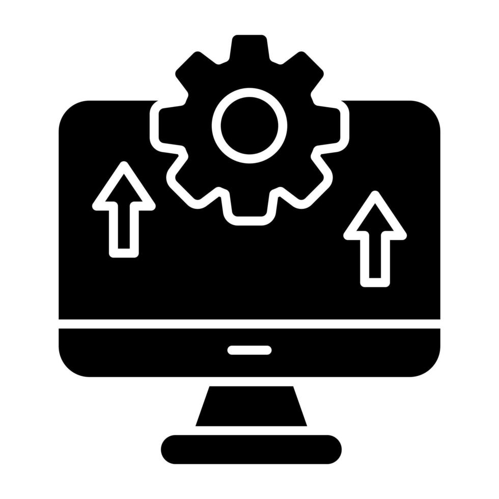 icono de diseño moderno de reparación del sistema vector