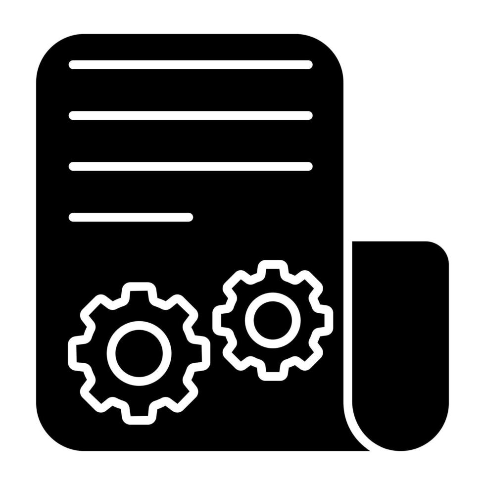 Unique design icon of document management vector