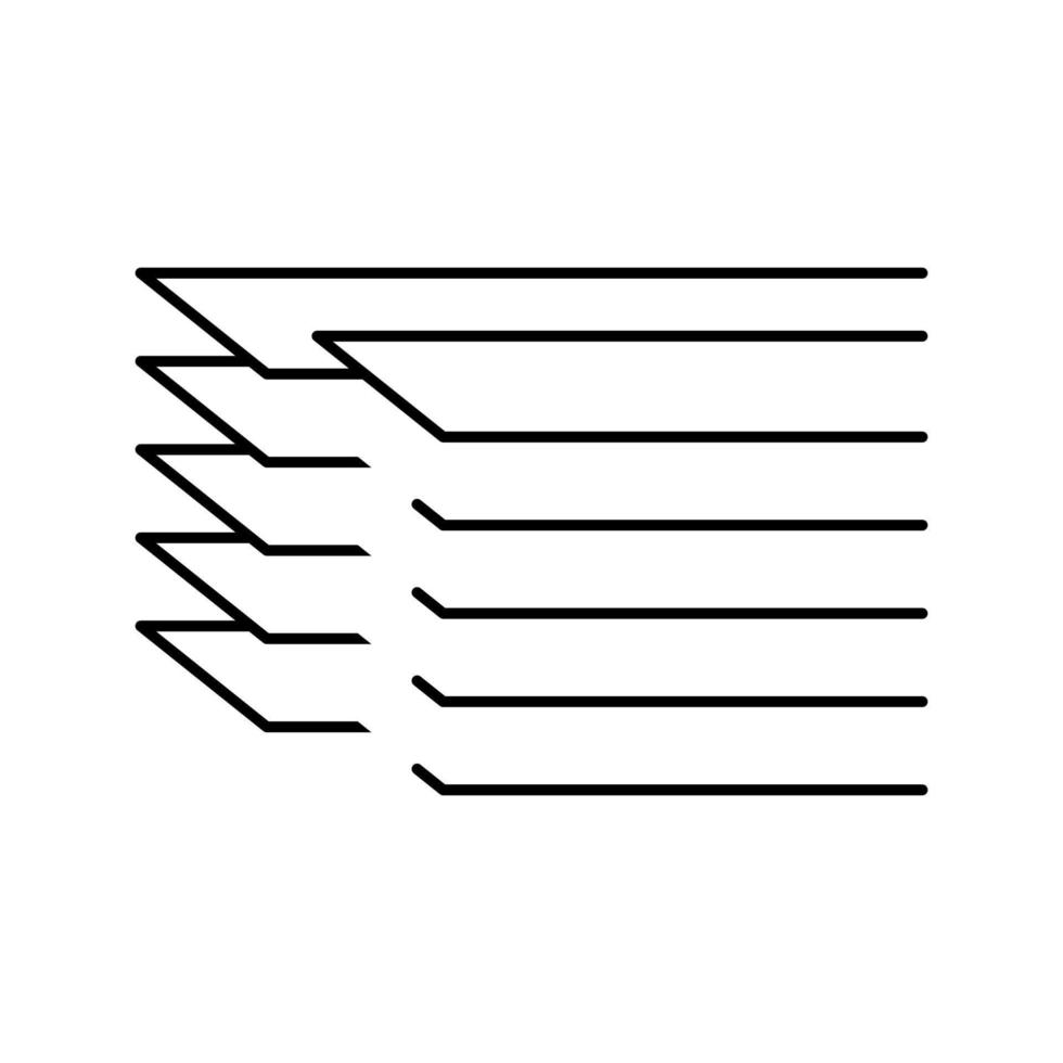 fettuccine pasta line icon vector illustration