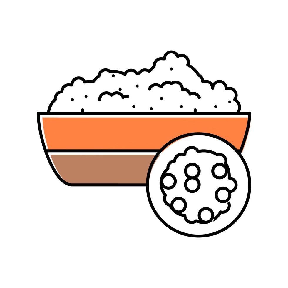 quinoa groat color icon vector illustration