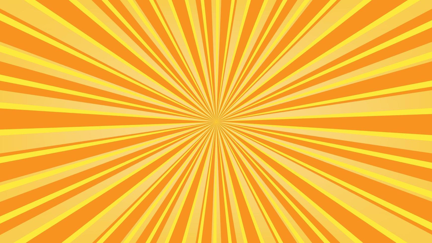 abstract yellow sunburst pattern background for modern graphic design element. shining ray cartoon with colorful for website banner wallpaper and poster card decoration vector