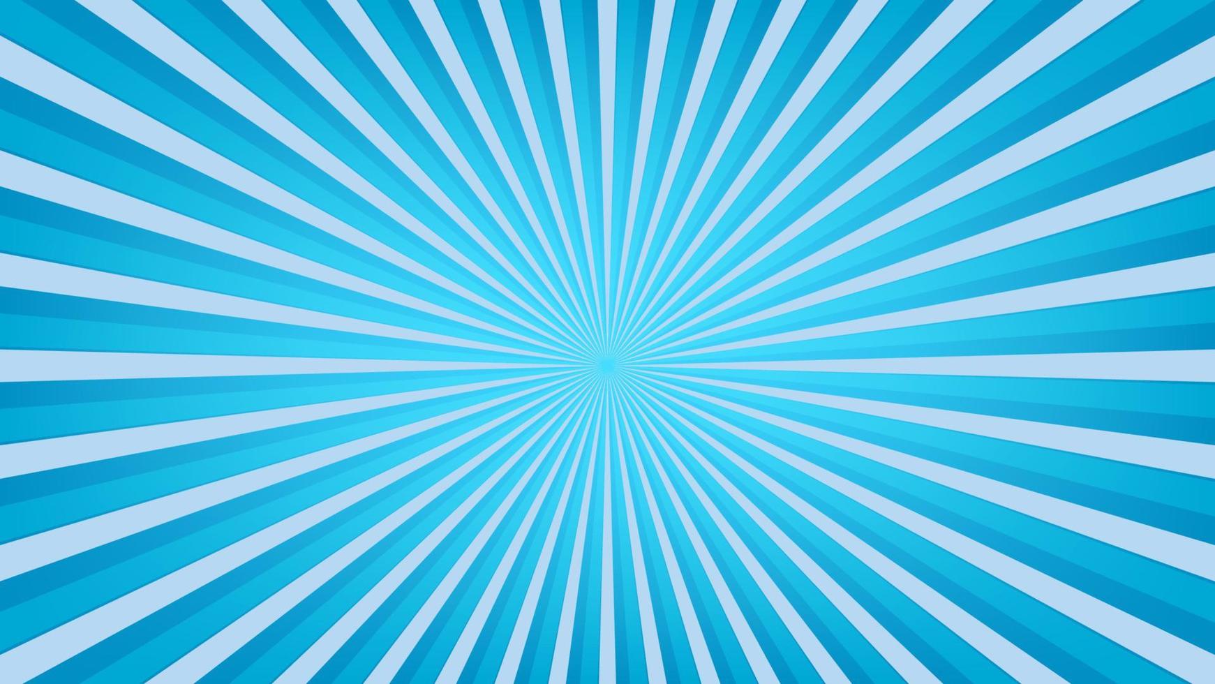 abstract blue sunburst pattern background for modern graphic design element. shining ray cartoon with colorful for website banner wallpaper and poster card decoration vector