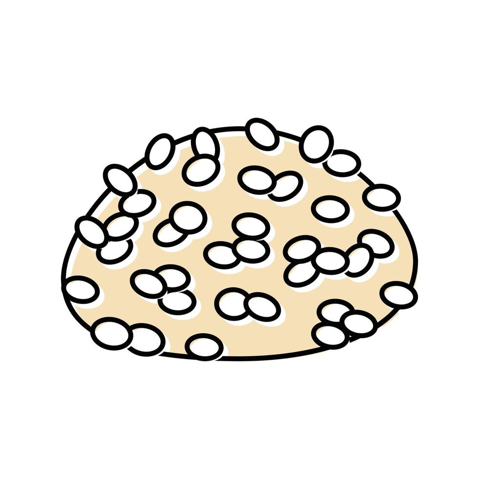 arborio rice color icon vector illustration