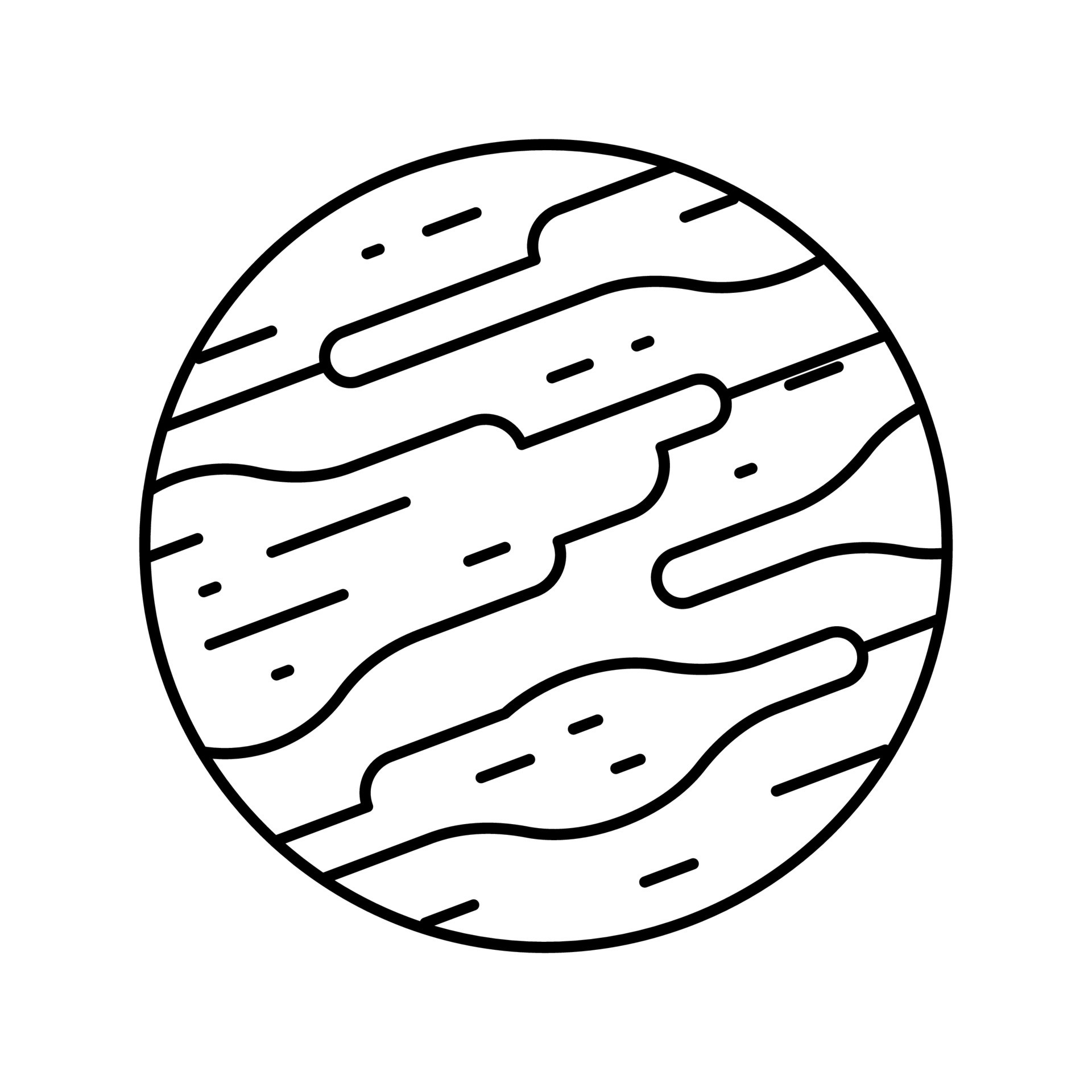 mars line icon vector black illustration 19572886 Vector Art at