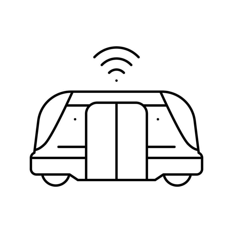 automated transport line icon vector illustration