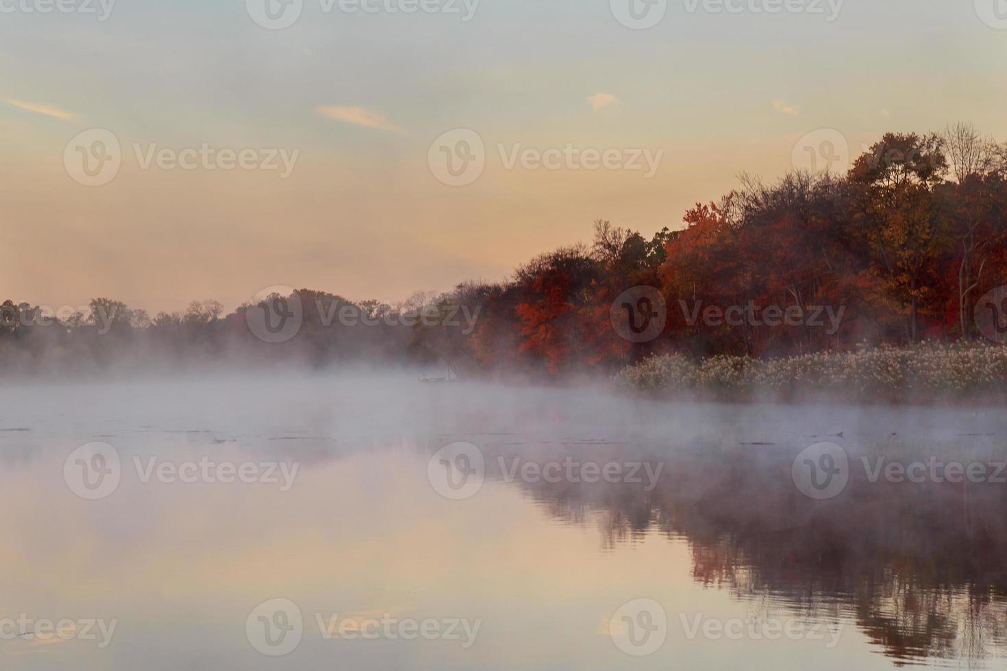 October morning on the river photo