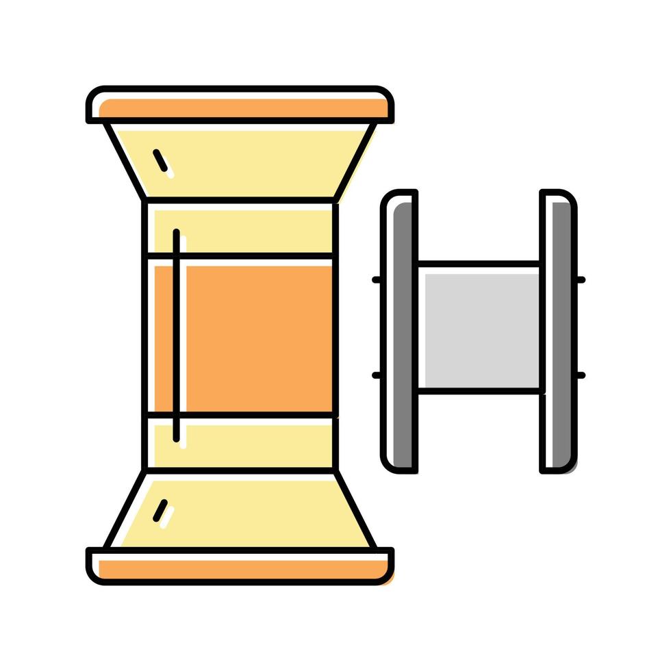 spool sewer accessory color icon vector illustration