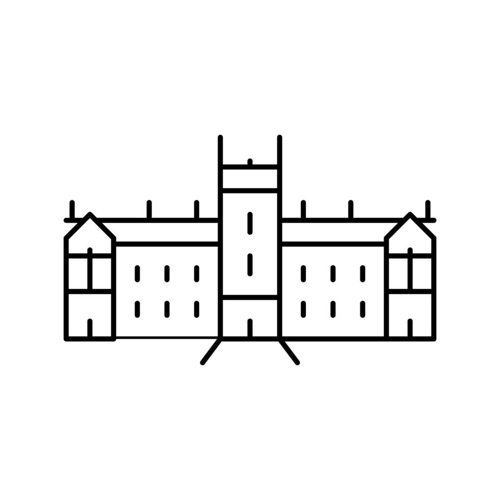 sydney university line icon vector illustration