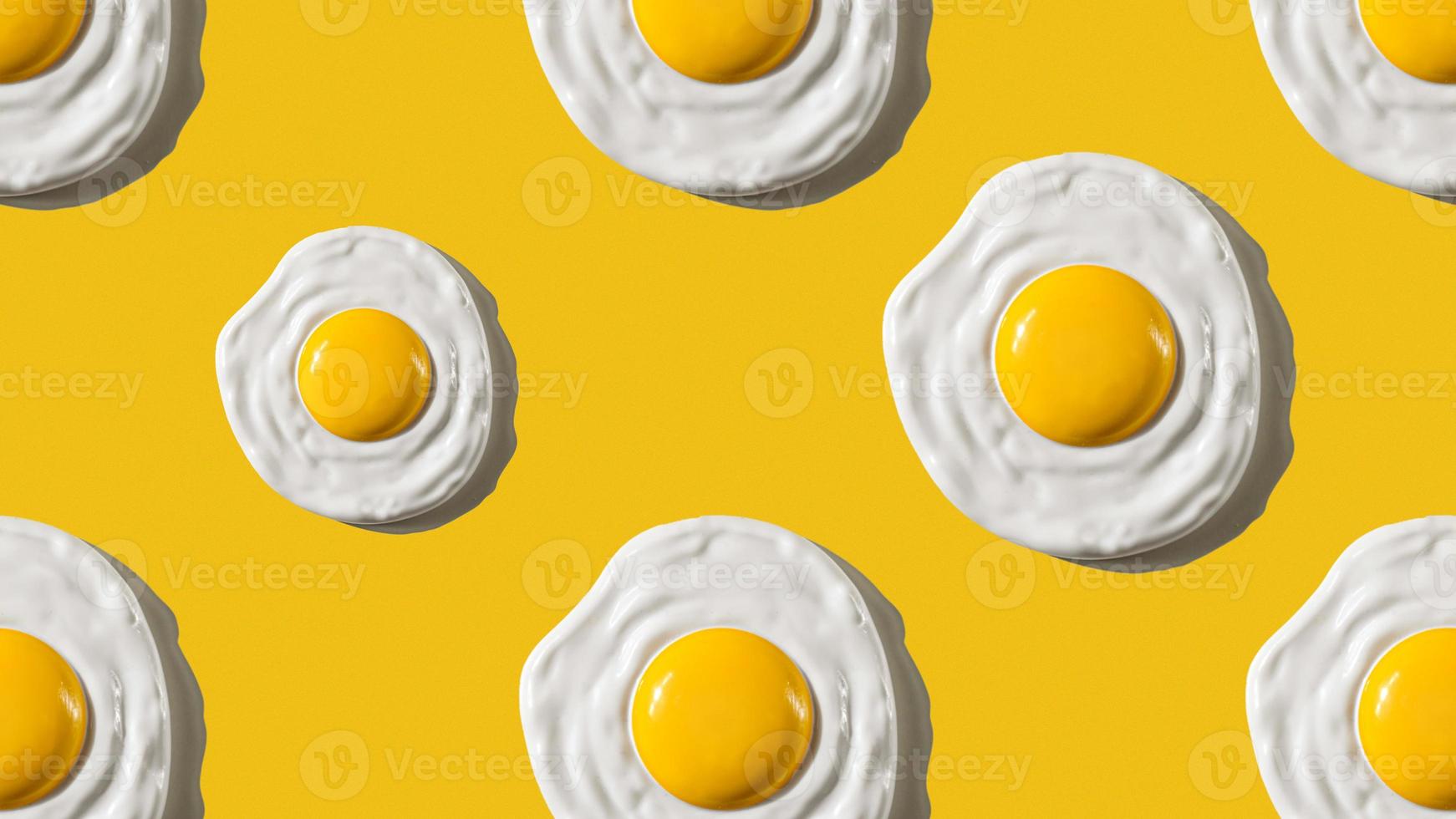 Delicious seamless pattern, scrambled eggs abstraction. Background for packaging. photo