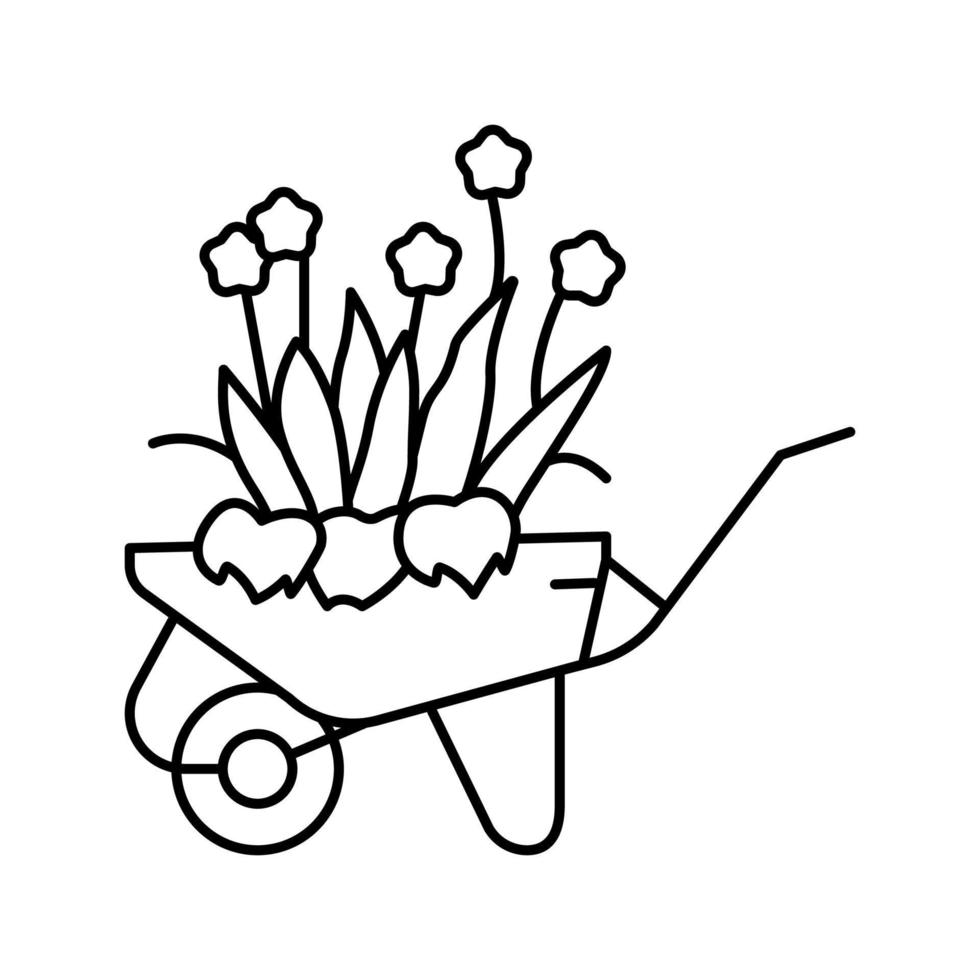 garden spring line icon vector illustration 19574853 Vector Art at Vecteezy