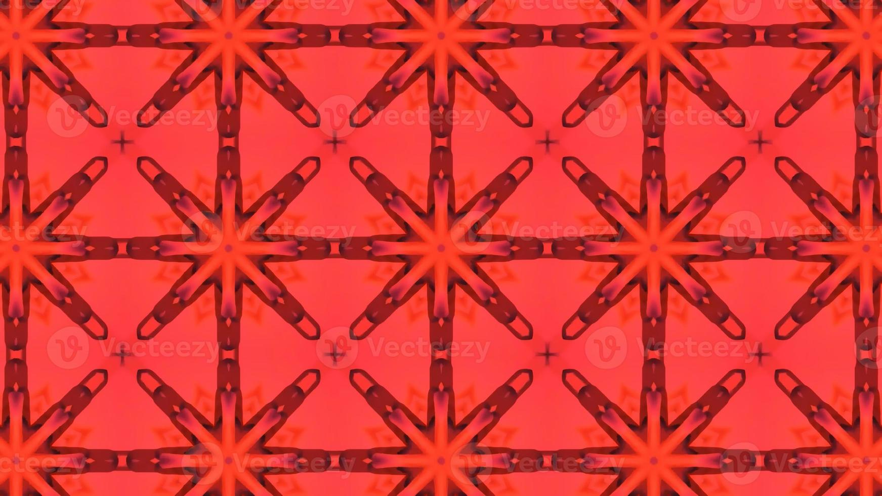 fondo de azulejos de caleidoscopio rojo de ilustración digital foto