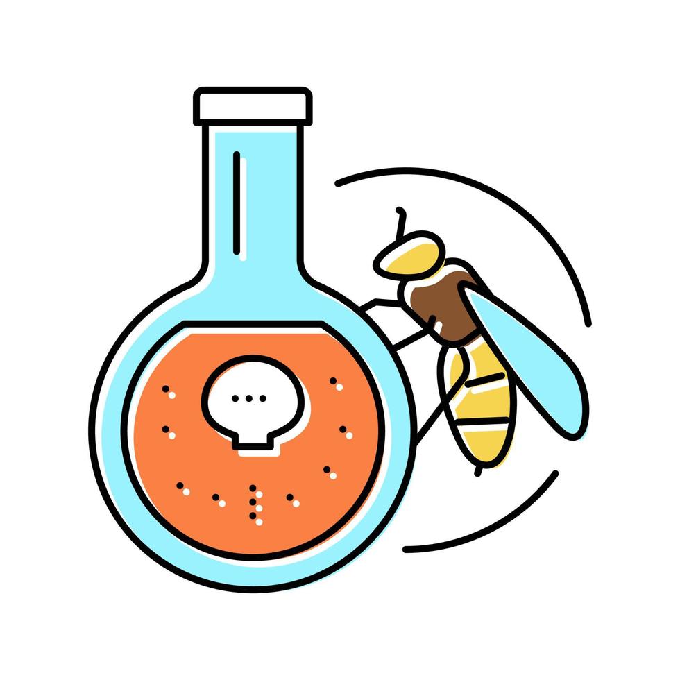 bee venom beekeeping color icon vector illustration