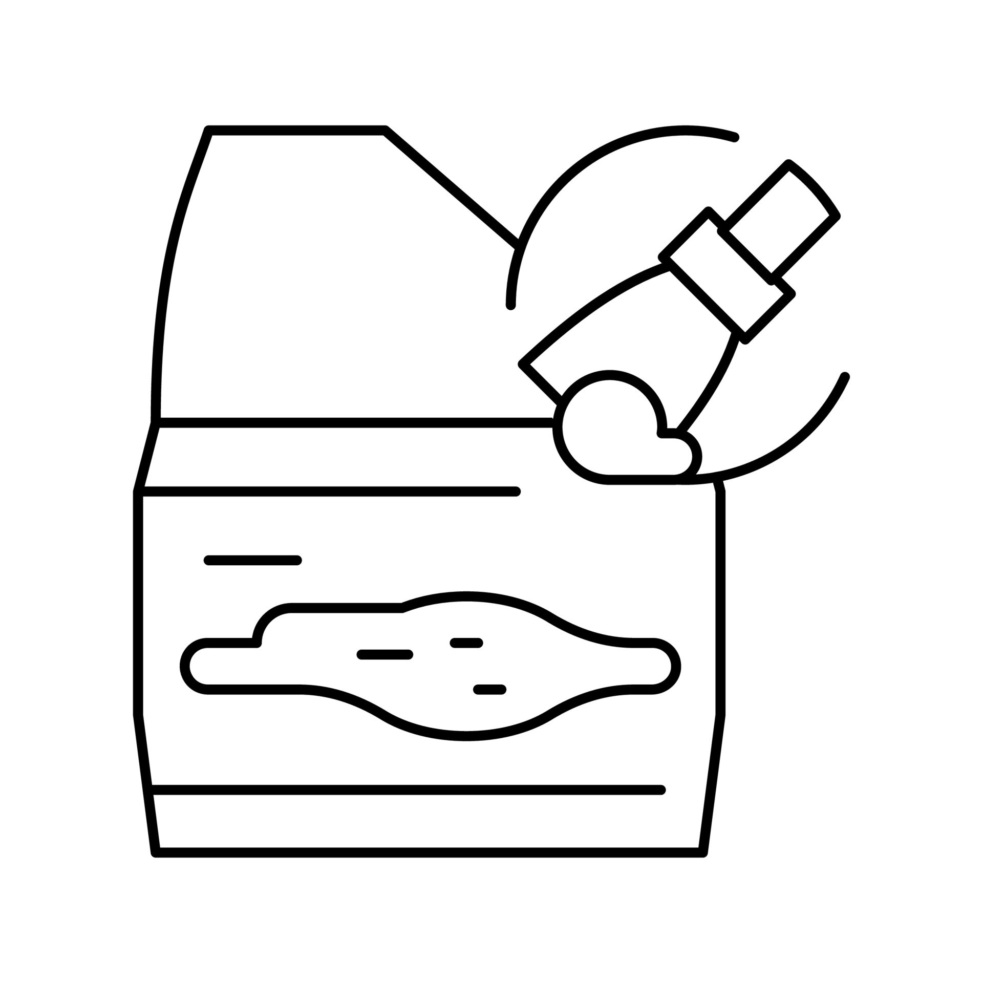 auto body filler bondo line icon vector illustration 19575408 Vector