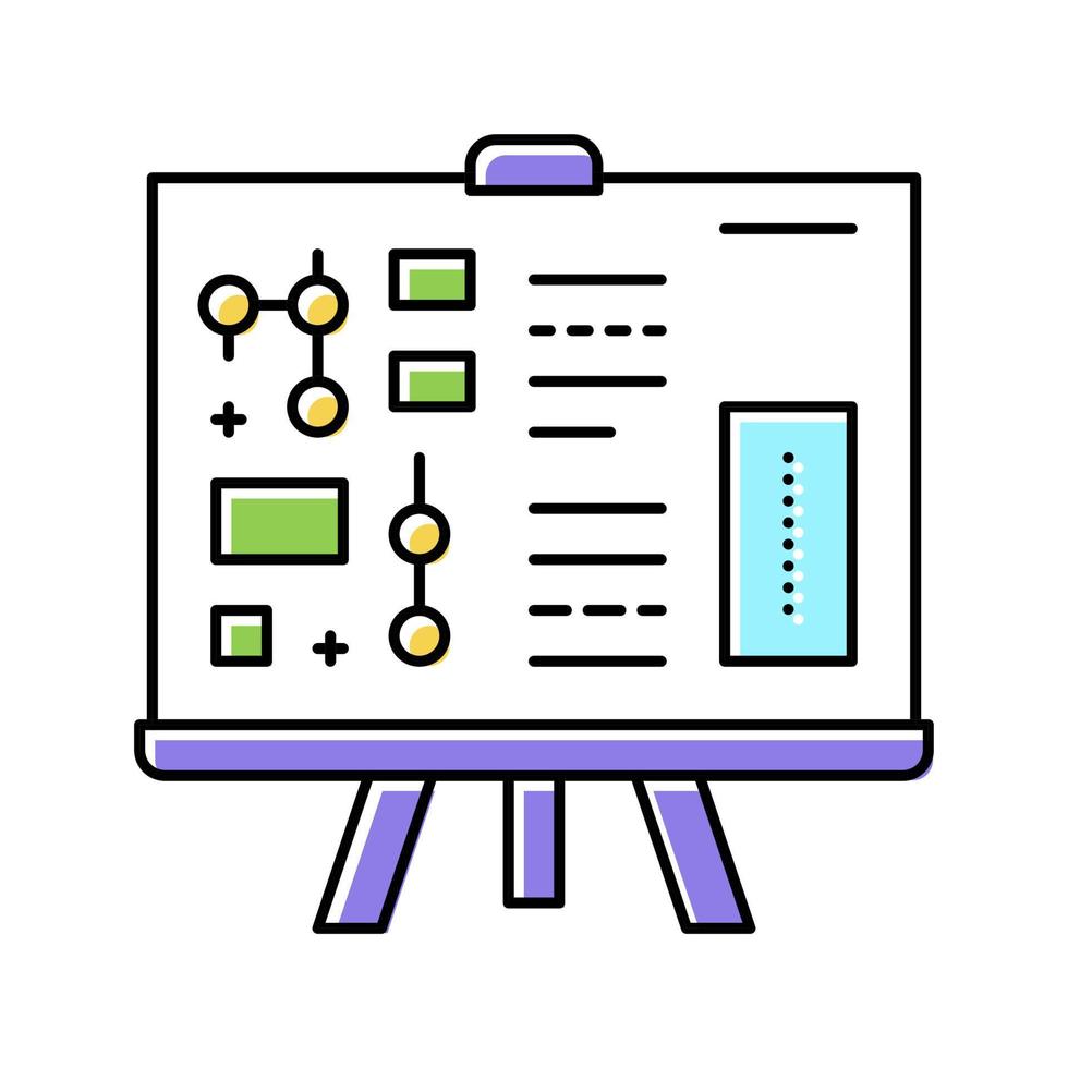 technical report color icon vector illustration
