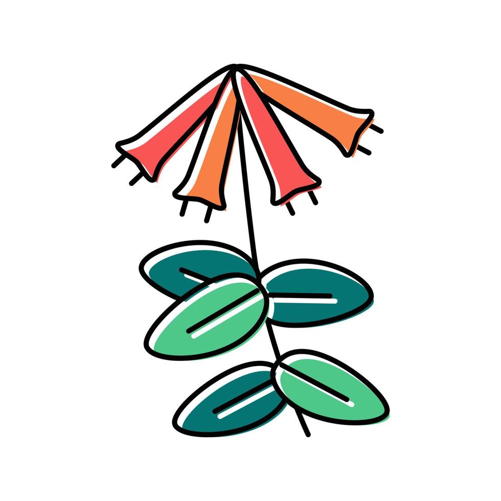 ilustración de vector de icono de color de liana de madreselva