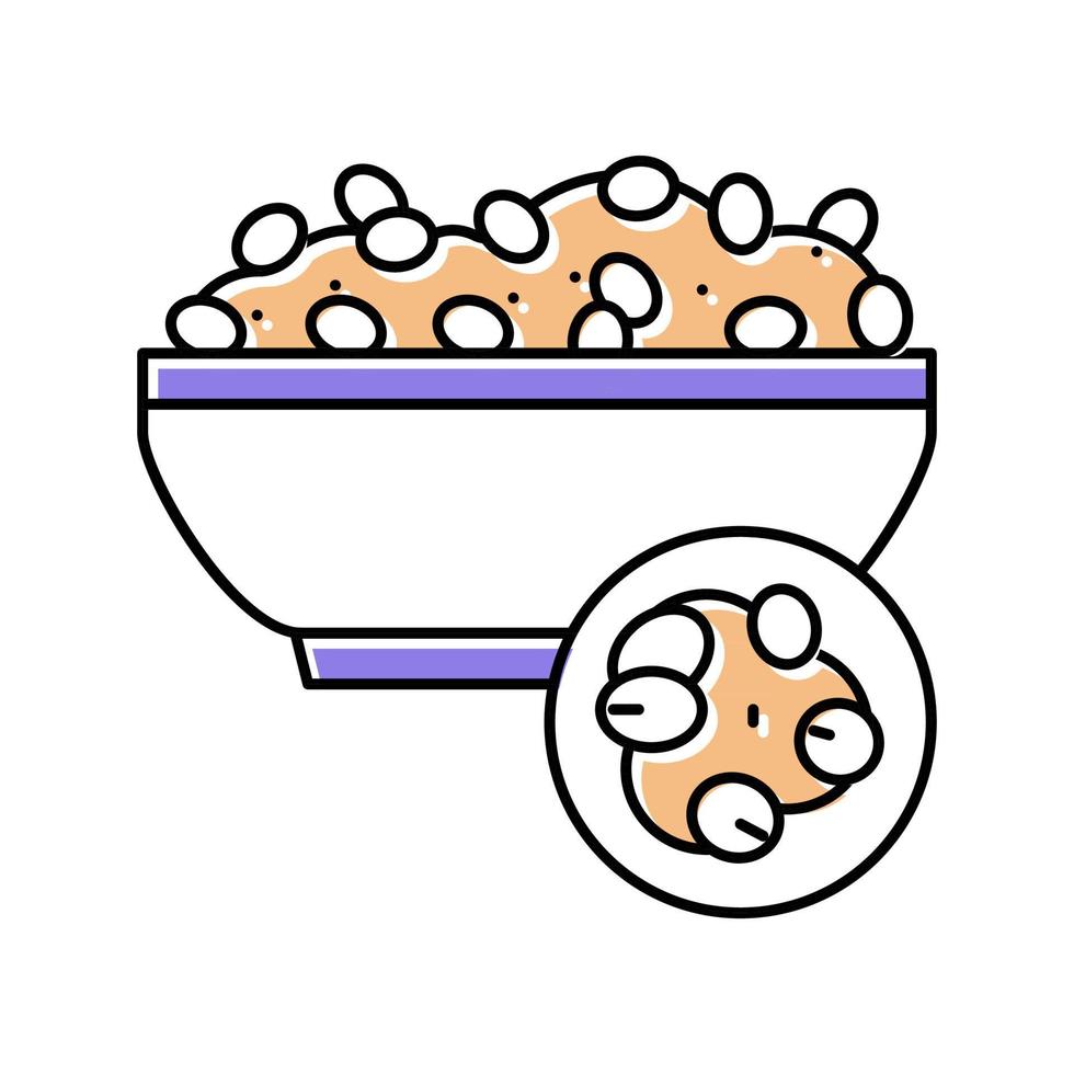 ilustración de vector de icono de color de grano de cebada perlada