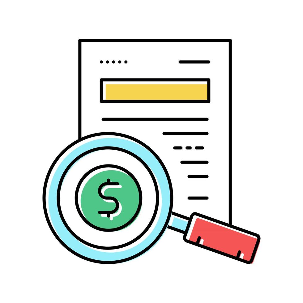 credit money color icon vector illustration