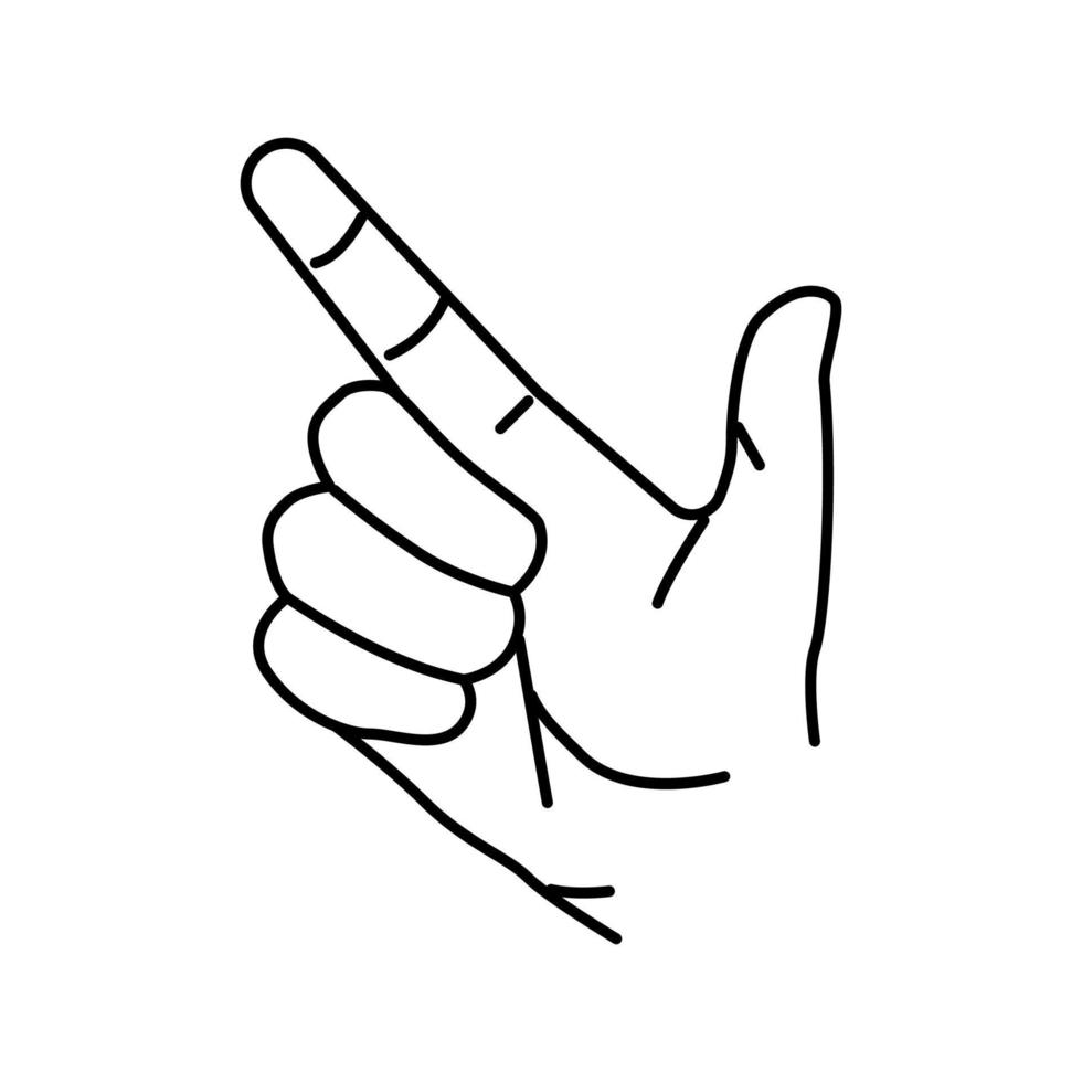 press click line icon vector illustration