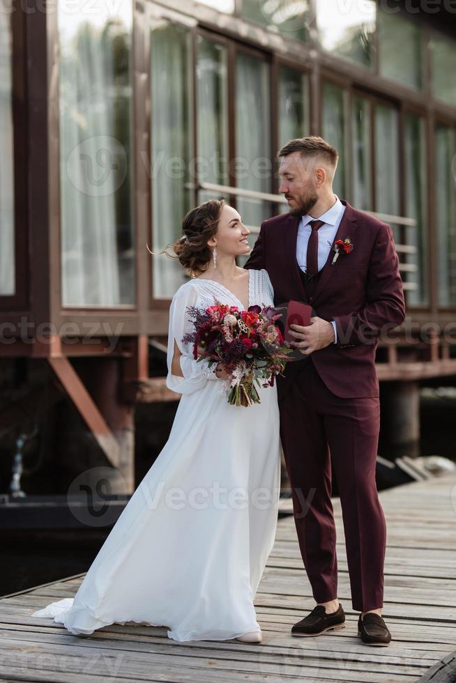 the first meeting of the bride and groom photo