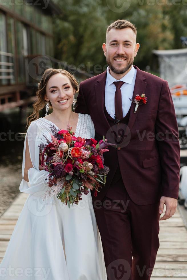 the first meeting of the bride and groom photo