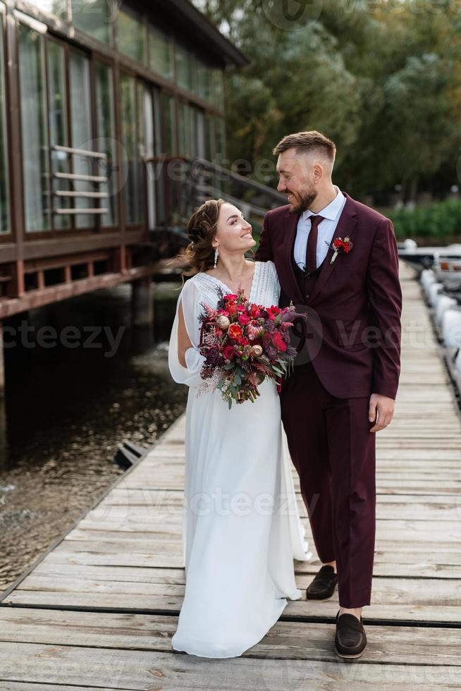 the first meeting of the bride and groom photo