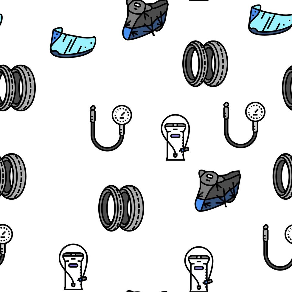 motorcycle bike motor sport vector seamless pattern