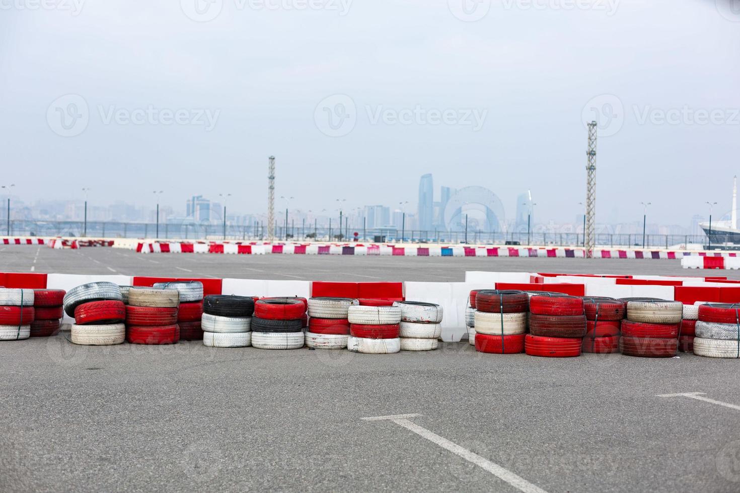 racing test drive track natural road, auto show photo