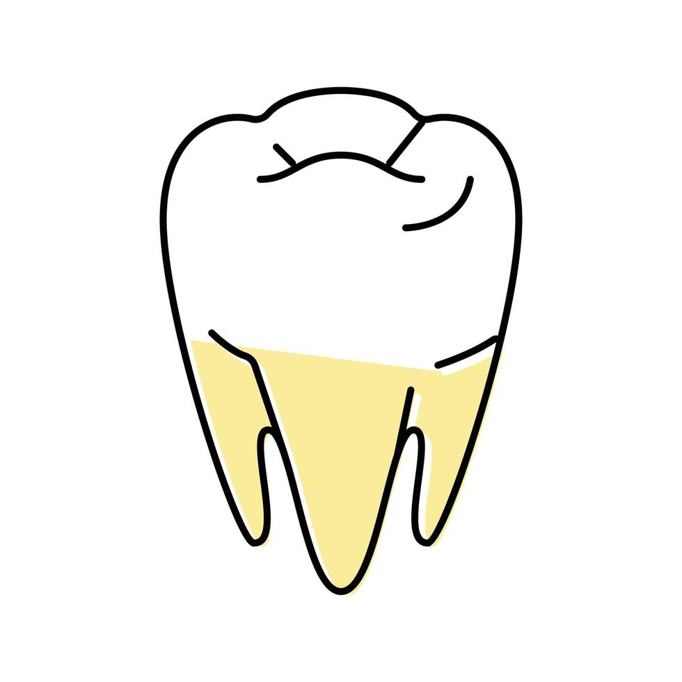 tooth dental care color icon vector illustration