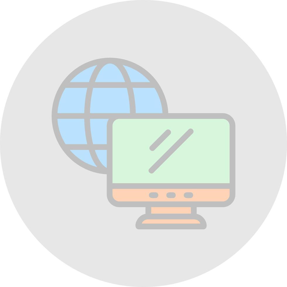Remote Working Vector Icon