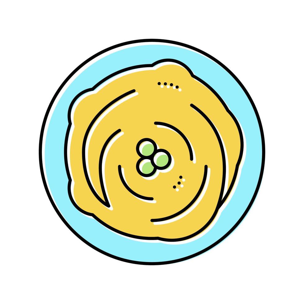 porridge with peas color icon vector illustration