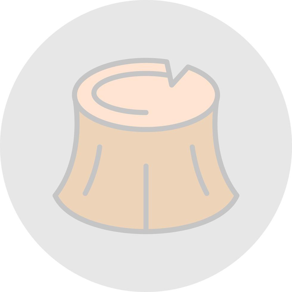 Woodstump Vector Icon