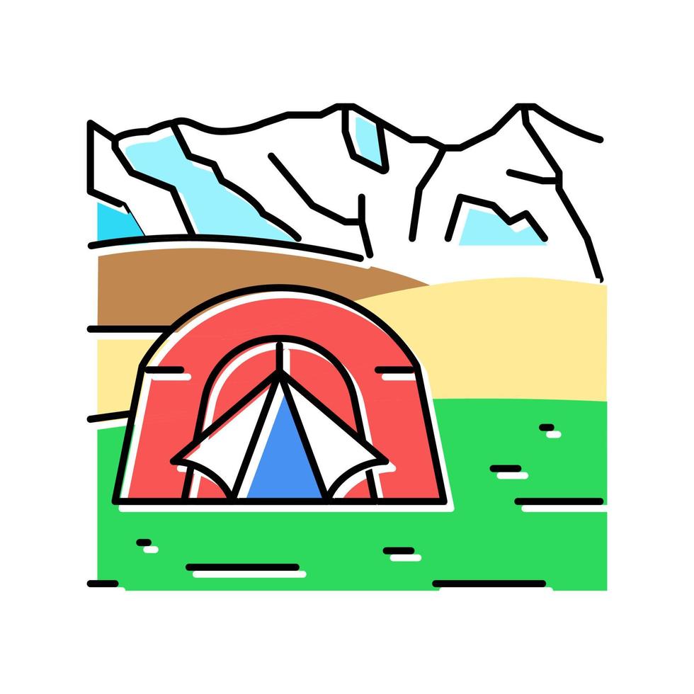 tourism summer color icon vector illustration
