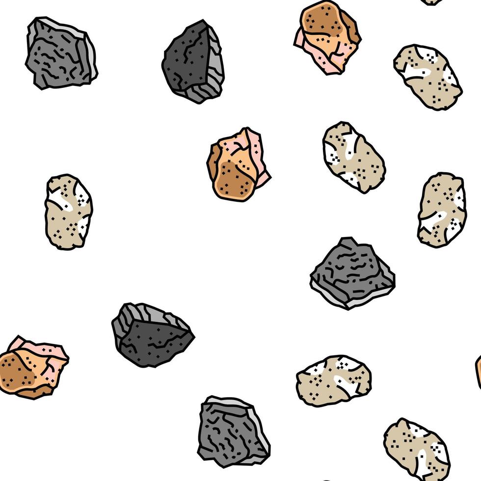 stone rock texture nature vector seamless pattern