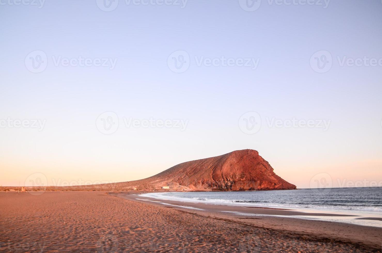 vista panorámica de la playa foto