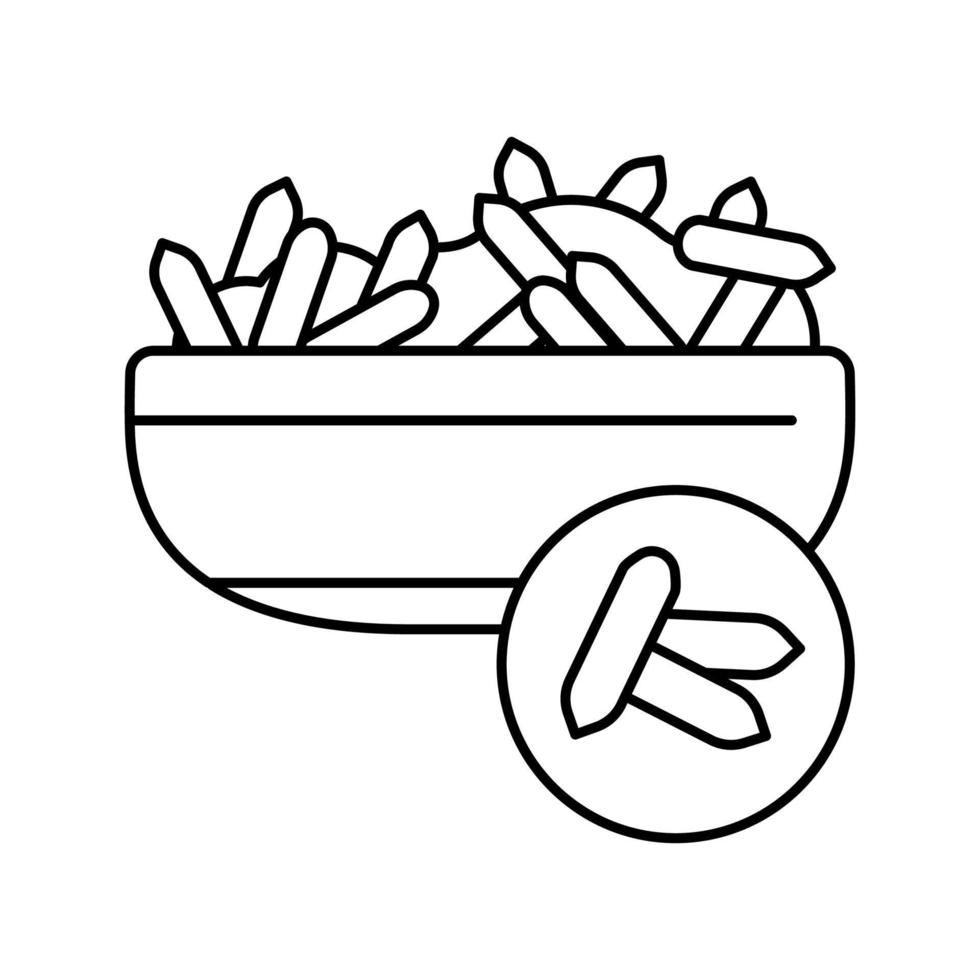 rice groat line icon vector illustration