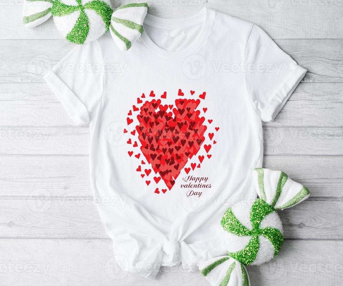 valentine's special t-shirt design photo