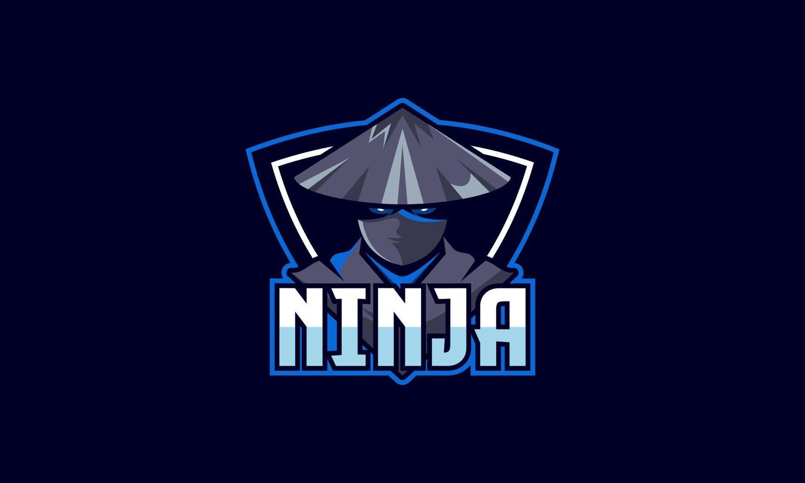 Ninja Logo Mascot Character vector