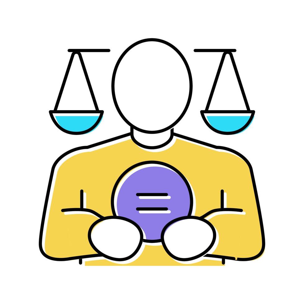 equality people value color icon vector illustration
