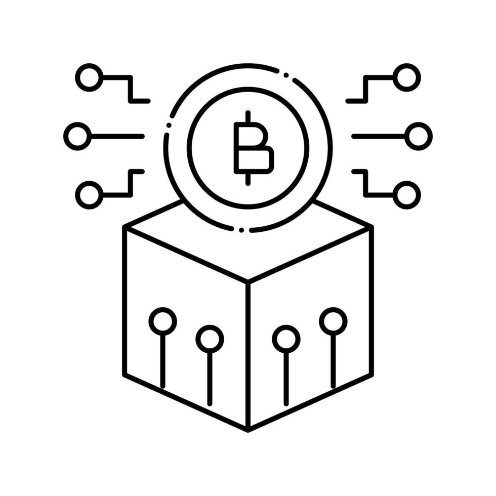 technology ico line icon vector illustration