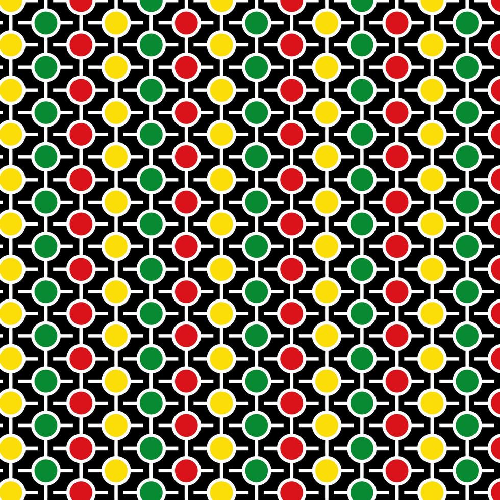 Black History Month Pattern vector