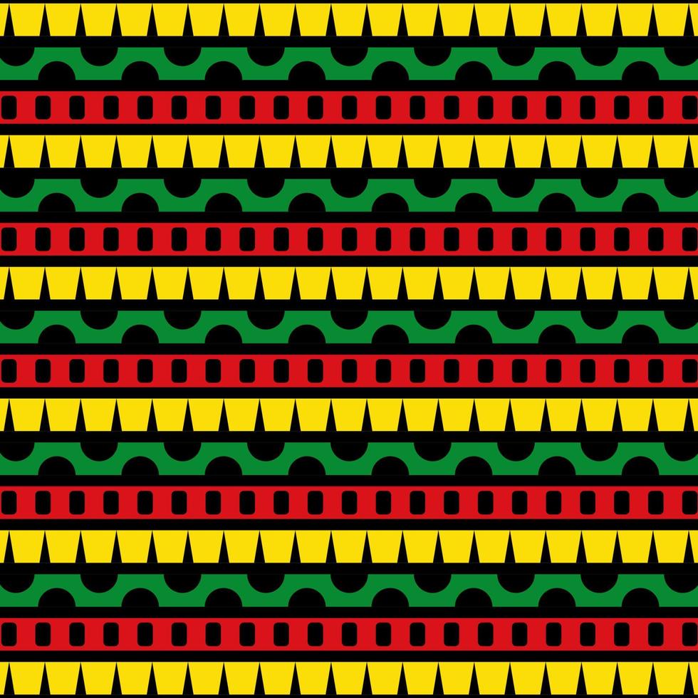 Black History Month Pattern vector