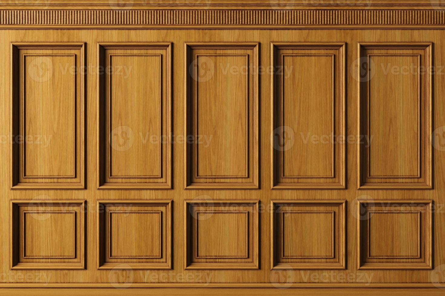 Classic wall with vintage brown wood panels 19581013 Stock Photo at