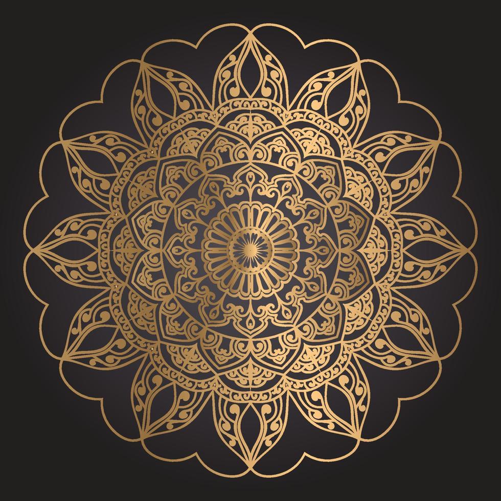 Luxury mandala background design vector